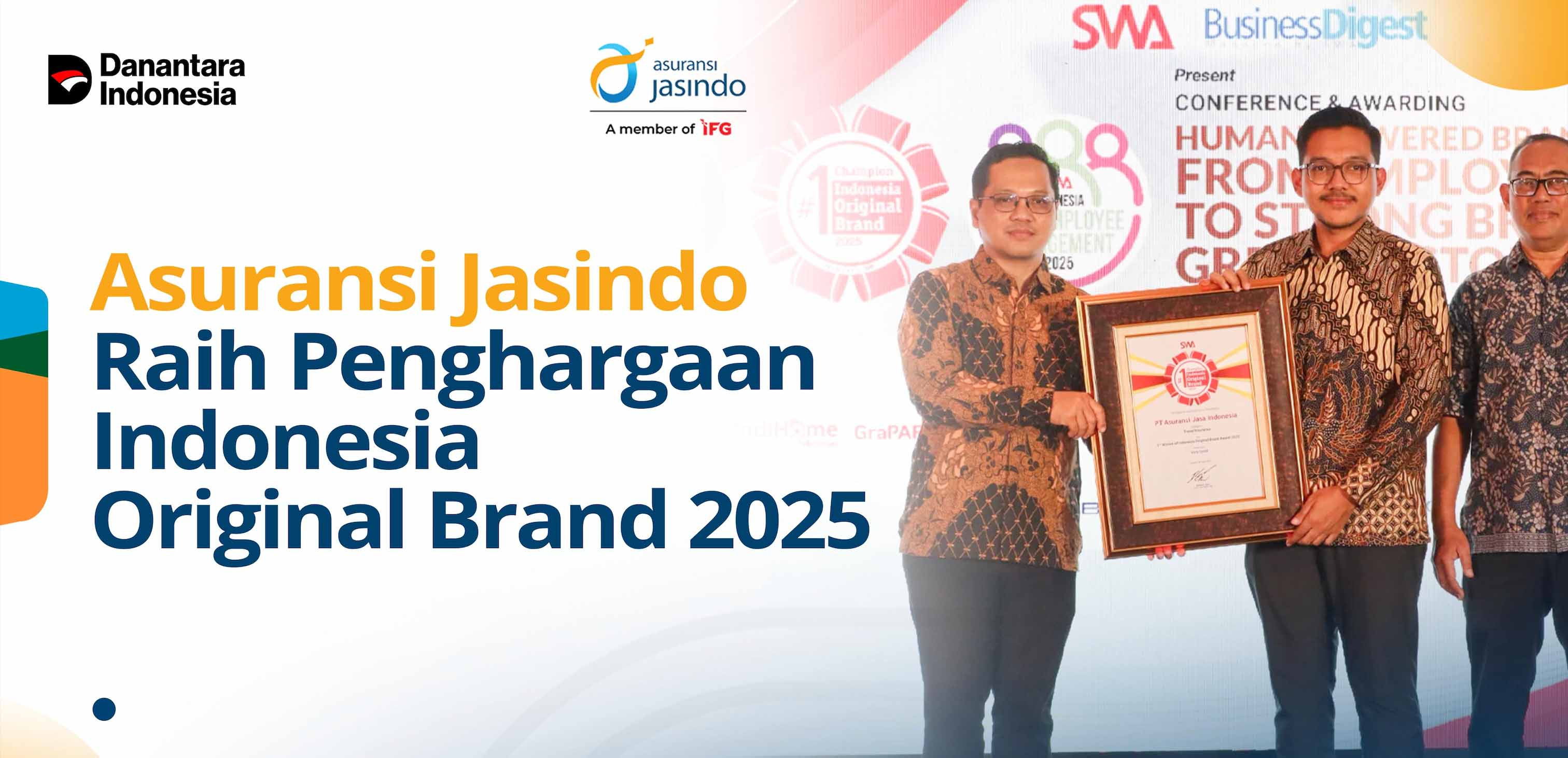 Asuransi Jasindo Raih Penghargaan Indonesia Original Brand 2025