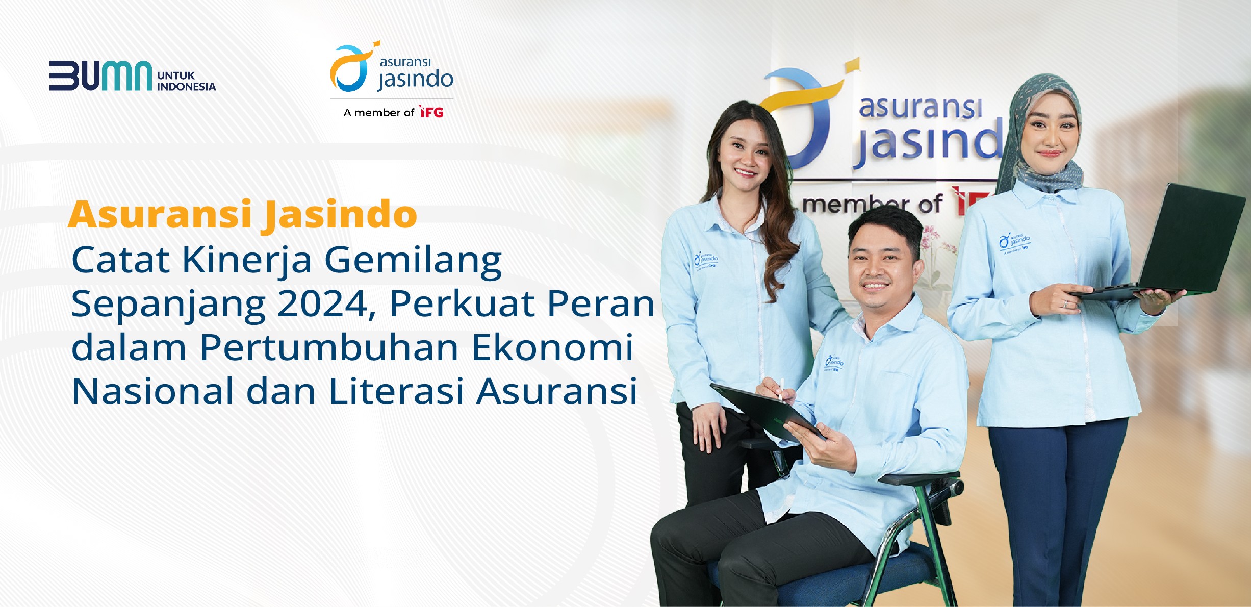 Asuransi Jasindo Catat Kinerja Gemilang Sepanjang 2024,

Perkuat Peran dalam Pertumbuhan Ekonomi Nasional dan Literasi Asuransi