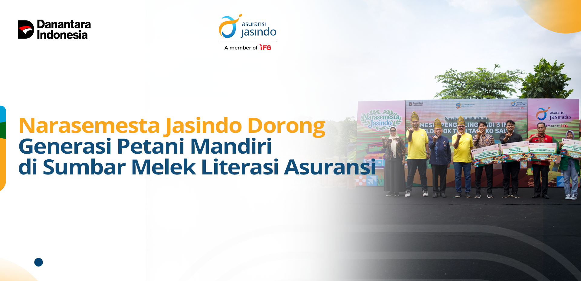 Narasemesta Jasindo Dorong Generasi Petani Mandiri di Sumbar Melek Literasi Asuransi